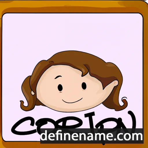 cartoon of the name Corien