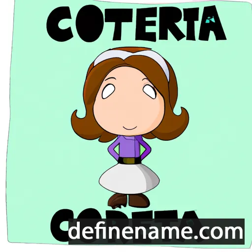 Corietta cartoon