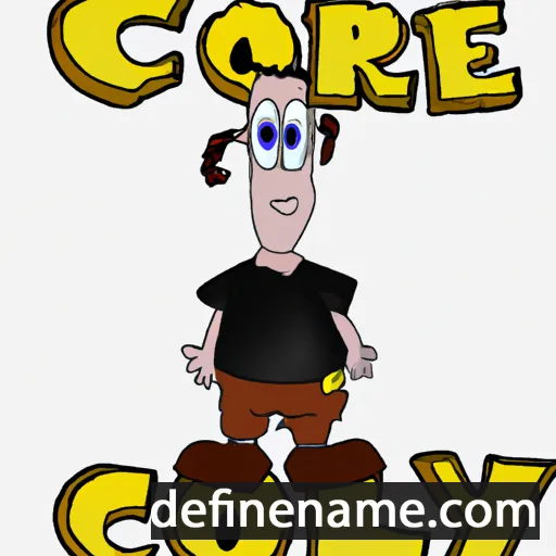 cartoon of the name Corley