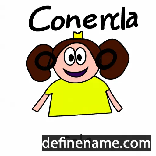 cartoon of the name Cornella