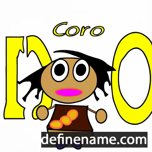 cartoon of the name Coro