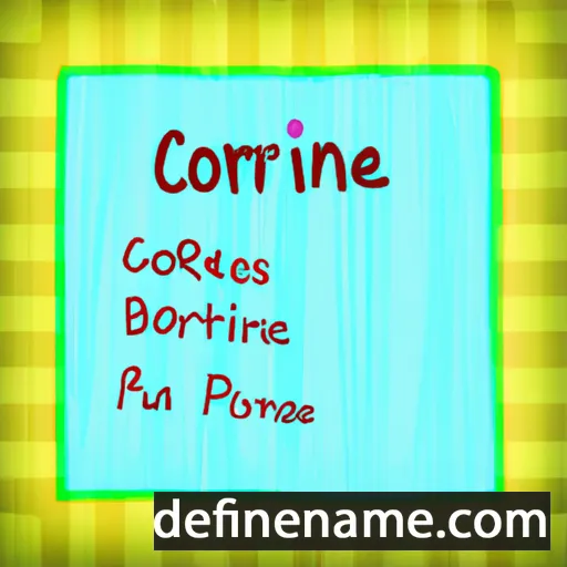 cartoon of the name Corrinne