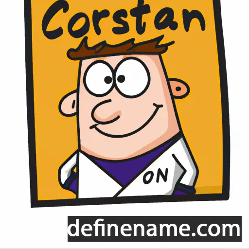 cartoon of the name Corstiaan