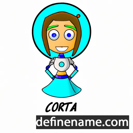 cartoon of the name Cortana