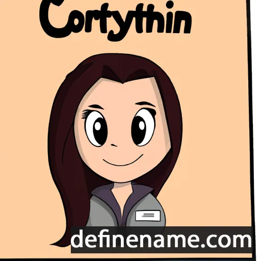 cartoon of the name Cortlynn