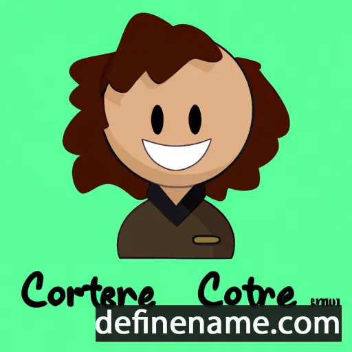 cartoon of the name Cortnee