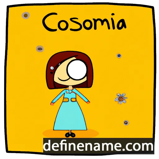 cartoon of the name Cosmia