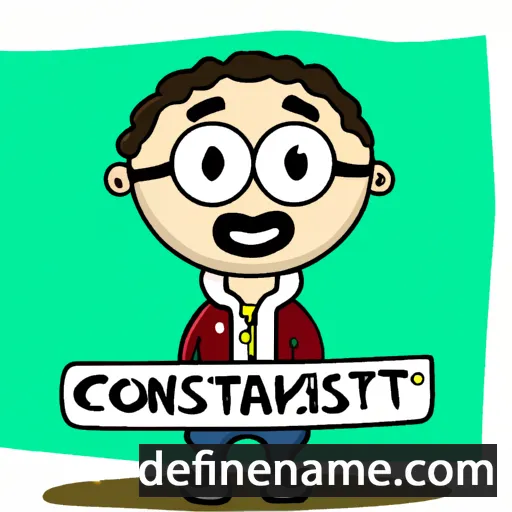 cartoon of the name Costante