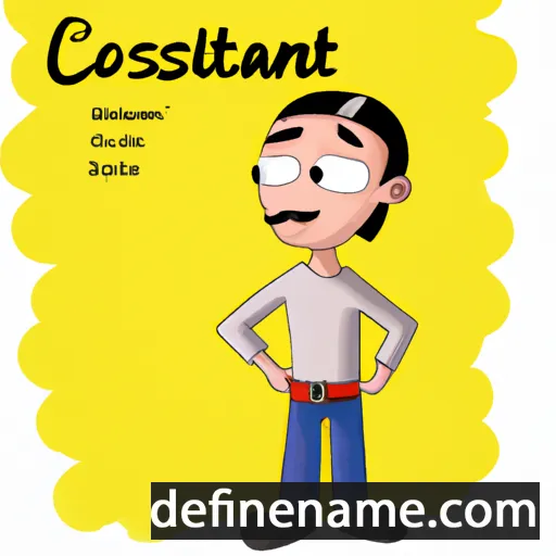 cartoon of the name Costantín