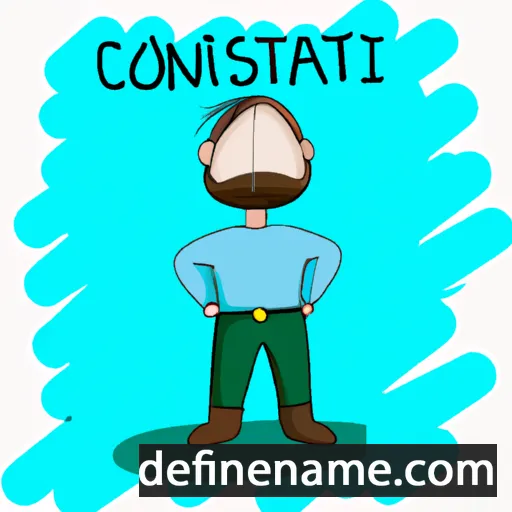 cartoon of the name Costantìnu