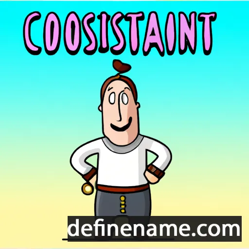 cartoon of the name Costantin