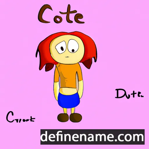 cartoon of the name Cotie