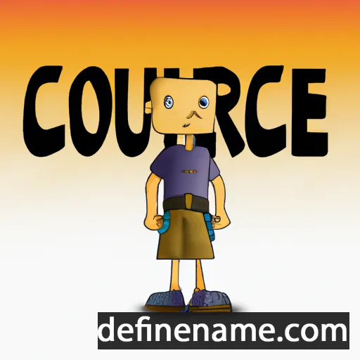 cartoon of the name Courage