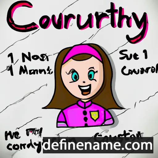 cartoon of the name Courtenay