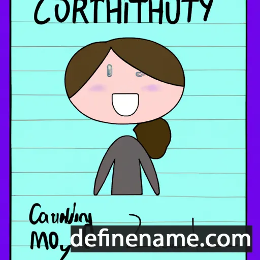 cartoon of the name Courtlyn