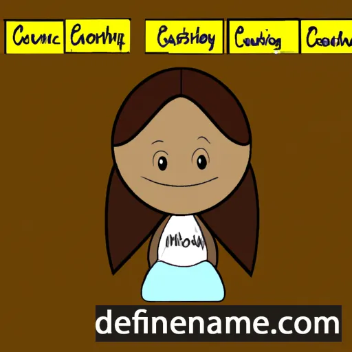 cartoon of the name Courtlynn