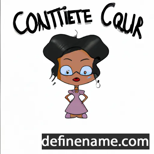 cartoon of the name Courtnie