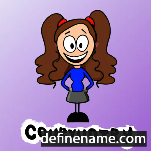 cartoon of the name Courtny