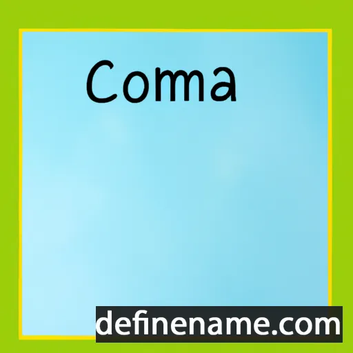 cartoon of the name Cozmina