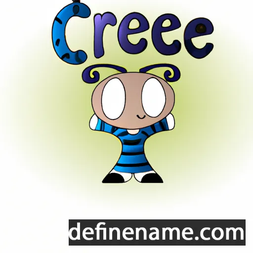 cartoon of the name Crece