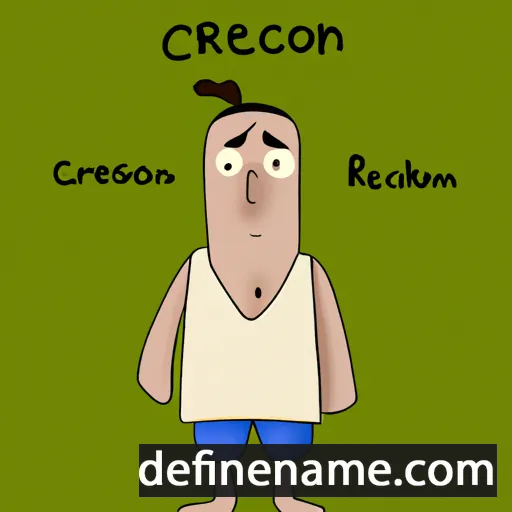 cartoon of the name Creon