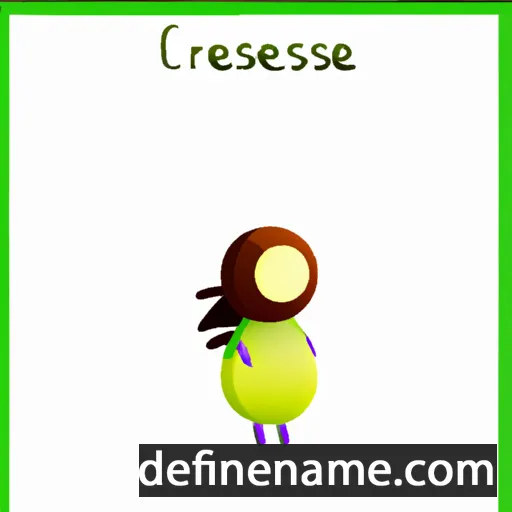 cartoon of the name Crescence