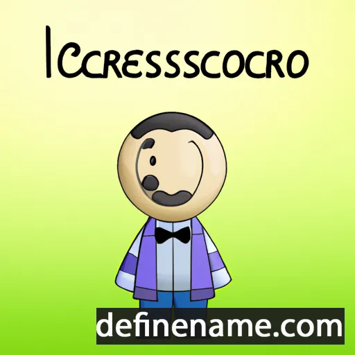 cartoon of the name Cresenciano