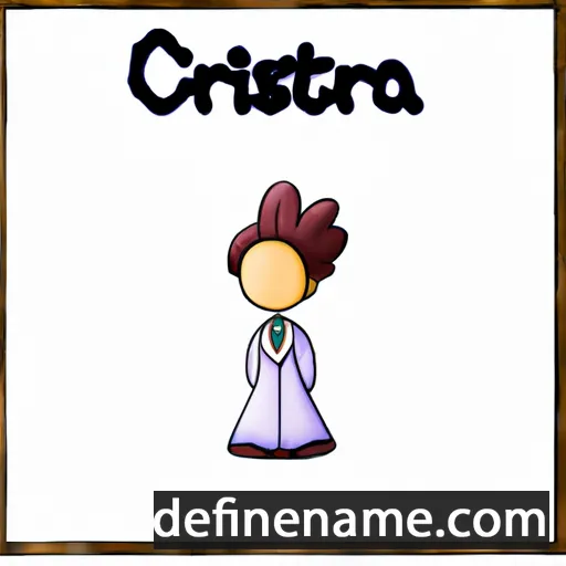 cartoon of the name Crestia