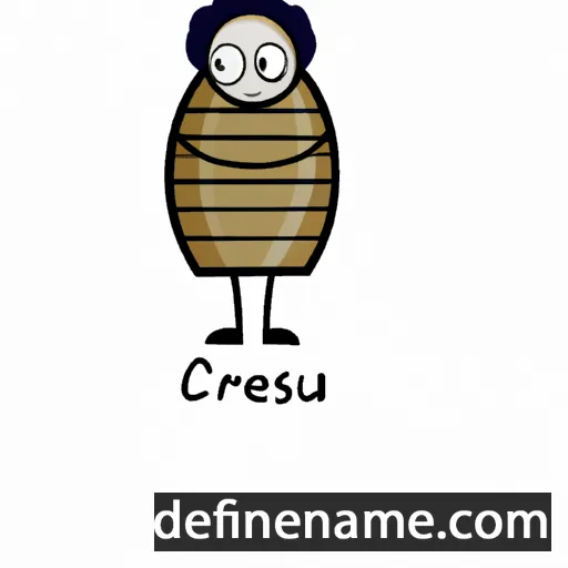 cartoon of the name Creusa