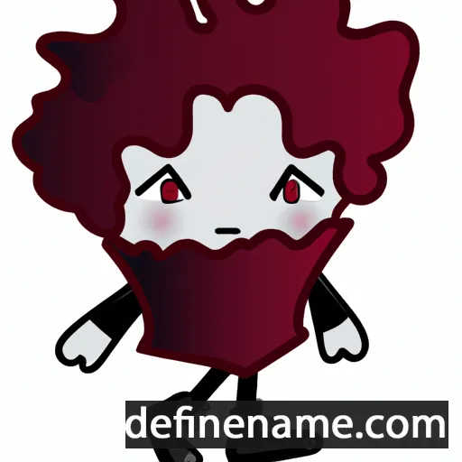 cartoon of the name Crimson