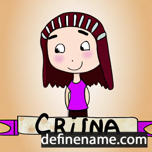 cartoon of the name Crina