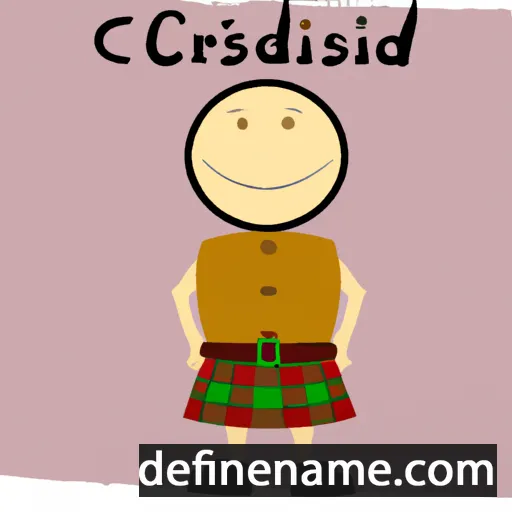 cartoon of the name Criosaidh