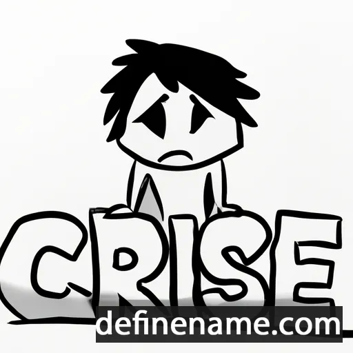 cartoon of the name Crise