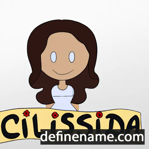 cartoon of the name Criselda