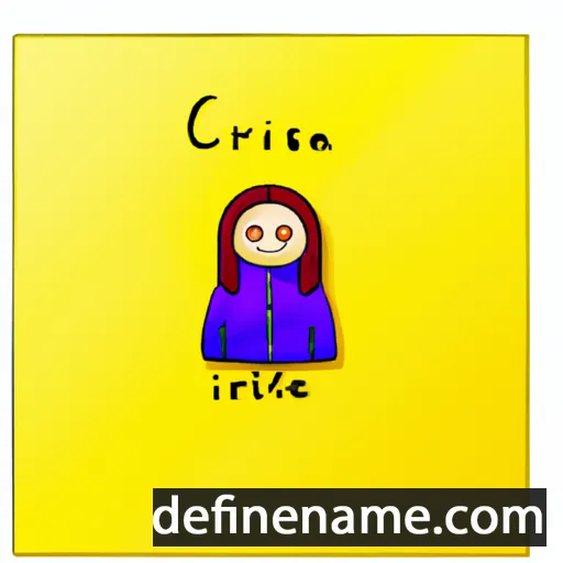 cartoon of the name Crisnelle