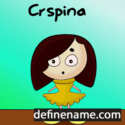 cartoon of the name Crispina