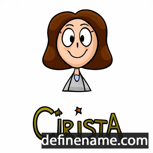 cartoon of the name Crista