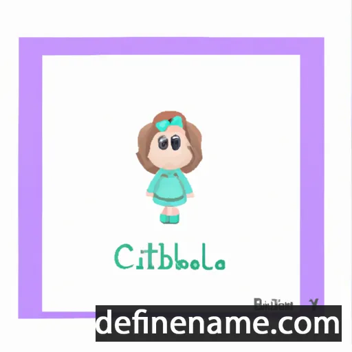 cartoon of the name Cristabella