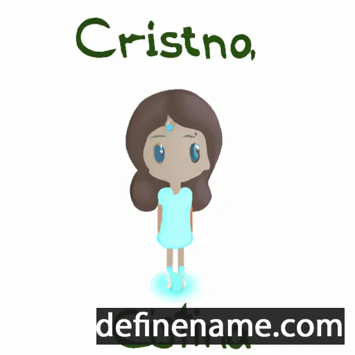 cartoon of the name Cristalina