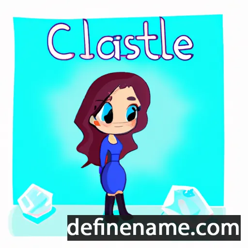 cartoon of the name Cristalle