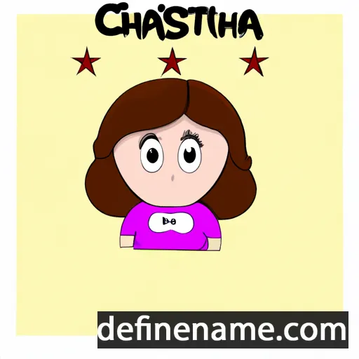 cartoon of the name Cristana