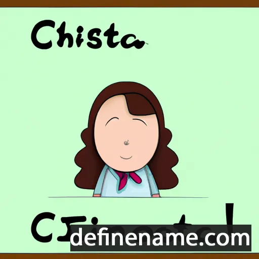 cartoon of the name Cristíona