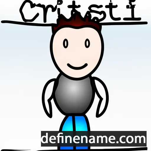 cartoon of the name Cristi