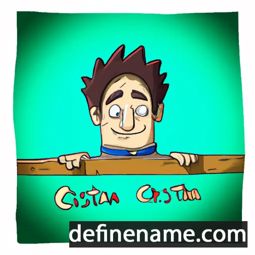 cartoon of the name Cristiam