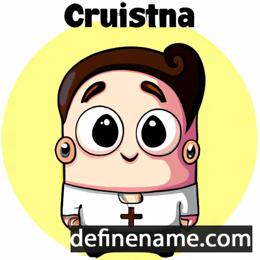 cartoon of the name Cristianu