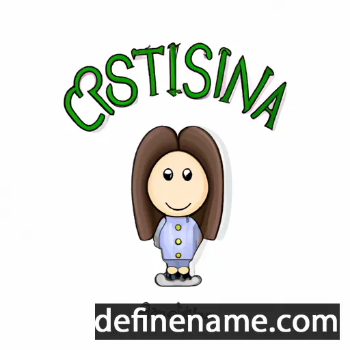 cartoon of the name Cristigna