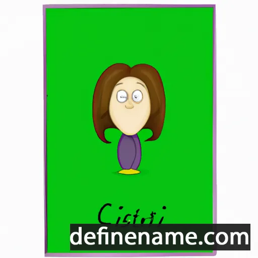 cartoon of the name Cristini