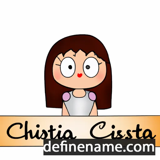 cartoon of the name Cristita