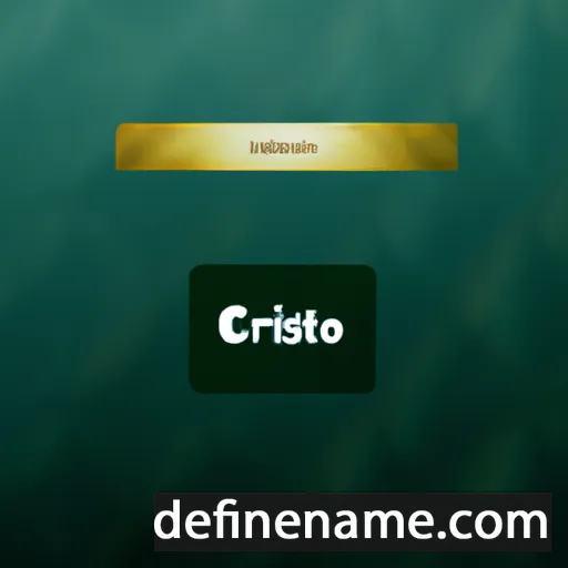 cartoon of the name Cristóforo