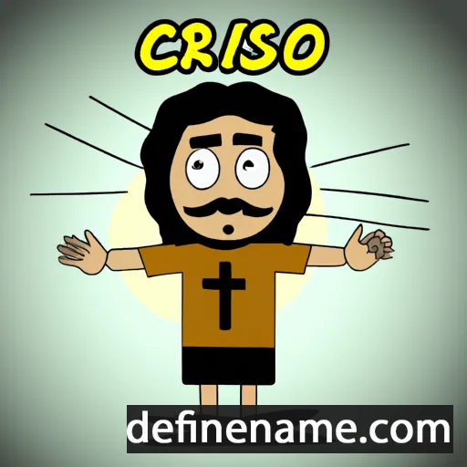 cartoon of the name Cristo